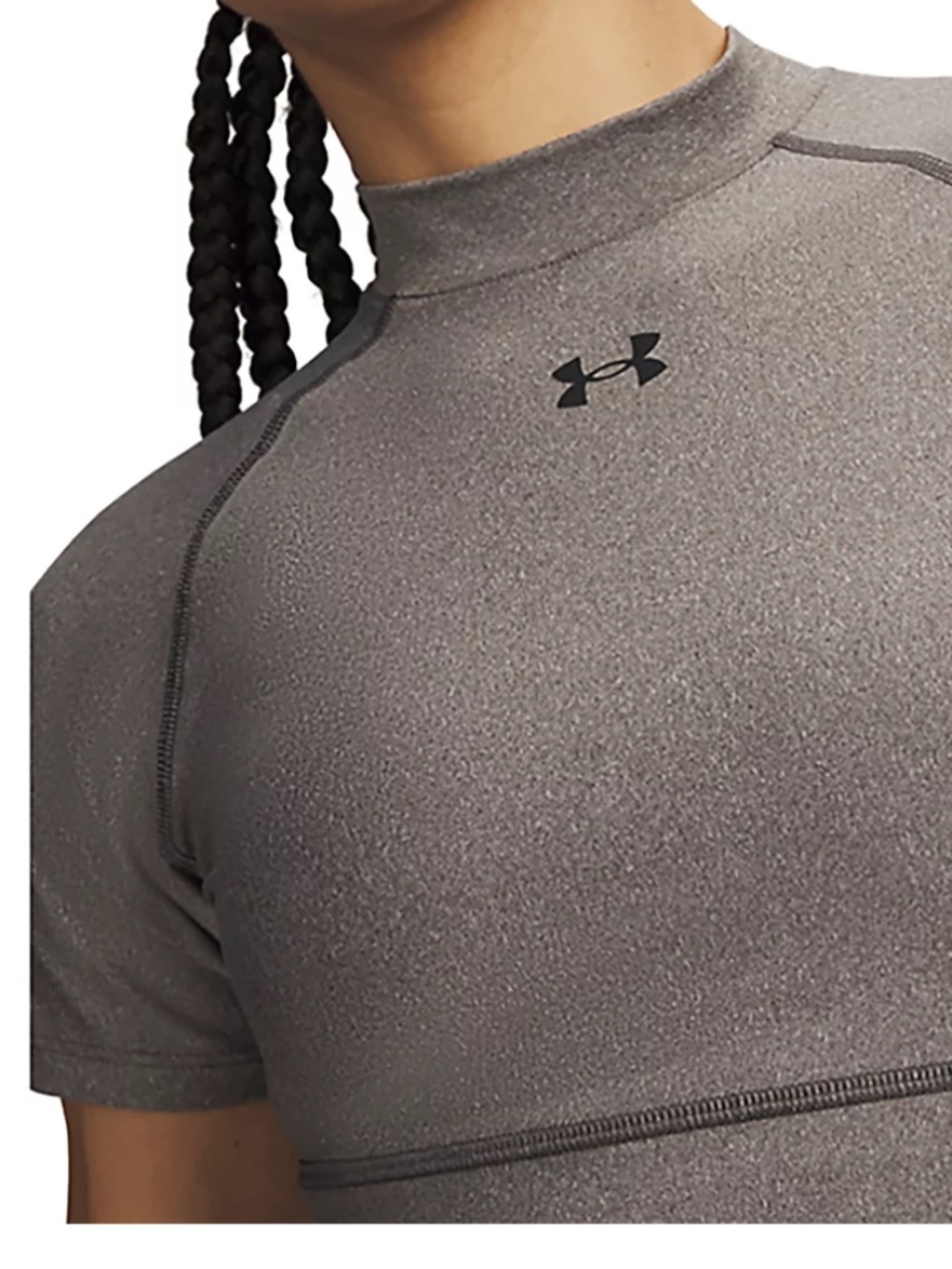 Under Armour Women's HeatGear Crop Mock T-Shirt, L, NWT